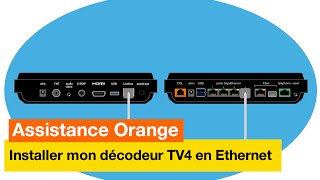 Assistance Orange  Jinstalle mon décodeur TV4 en Ethernet  Orange [upl. by Hazlip368]