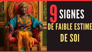 conseil de vie  9 signes de faible estime de soi  9 signs of low selfesteem [upl. by Ilke]