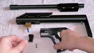 Airsoft homemade DIY 3D printed HPA sniper rifle BiG V2 [upl. by Manya]