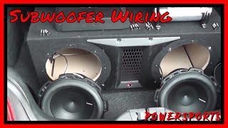 Subwoofer Wiring Tutorial  Rockford Fosgate P22X10  Rockford RFC1  Rockford P500X1bd [upl. by Ninette]