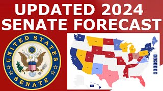 Updated 2024 Senate Map Prediction February 2 2024 [upl. by Drwde]