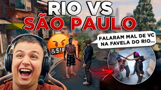 FIZ DUAS FAV3LA BRIGAR SEM MOTIVO no GTA RP 😂 Modder Clips [upl. by Amby]