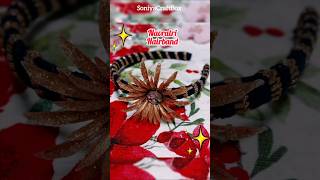 DIY  Navratri Hairband 😱 shorts navratri hairbandSoniyaCraftBox [upl. by Sdlonyer]