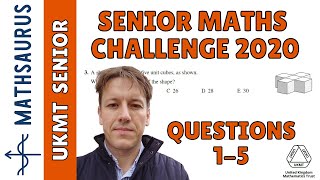 Senior Maths Challenge UKMT 2020  Questions 12345 [upl. by Oterol]