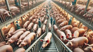 434 Million Pigs Are Raised This Way By Chinese Farmers  Pork Processing [upl. by Mathian]