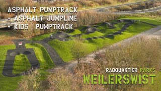 Asphalt Pumptrack mit Jumpline und Kids Pumptrack Weilerswist  RadQuartier Parks [upl. by Laurentium]