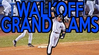 MLB Walkoff Grandslams HD [upl. by Anitsihc544]