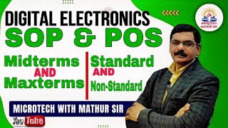 SOP amp POS  Minterms amp Maxterms  Standard amp Non standard SOP amp POS [upl. by Atilem847]