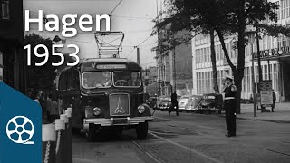 Hagen 1953  Die Pforte des Sauerlandes  FILMSCHÄTZE [upl. by Lenra]