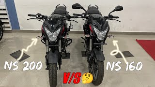 NS160 vs NS200  Pulsar ns200 vs Pulsar ns160  Harsh verma [upl. by Alethia]