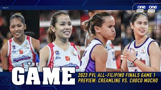 The Game  2023 PVL AllFilipino Finals Game 1 Preview Creamline vs Choco Mucho [upl. by Coreen397]