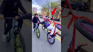 He ATTEMPTED The Riskiest Bike Trick shorts bikelife wheelie [upl. by Leakim308]