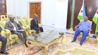 Le Président Guelleh en conférence avec les dirigeants de lIGAD sur le Soudan du Sud [upl. by Chantal340]