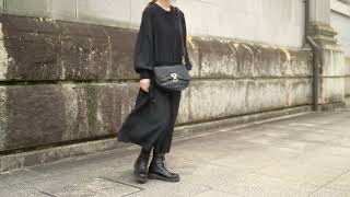 Campomaggi ITALY★復活「Acqua shoulder bag in black leather」 [upl. by Eleik]