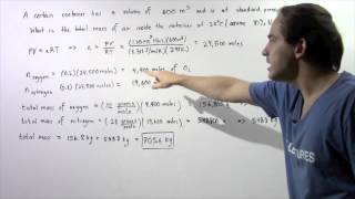 Ideal Gas Law Example  3 [upl. by Ahseer]