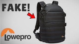 Bought A Fake Lowepro ProTactic 350 AW Camera Bag [upl. by Igor]