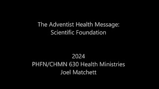 The Adventist Health Message Scientific Foundation [upl. by Nibla]