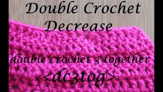 Double Crochet Decrease dc3tog  Crochet Lesson 9 [upl. by Kramnhoj89]