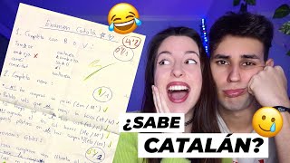 ¿Mi novio GALLEGO sabe CATALÁN✨ le hago EXÁMEN 😱 [upl. by Kaile]