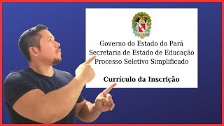 COMO TER ACESSO AO CURRICULO DE INSCRIÇÃO DO PSS DA SEDUCPA [upl. by Longley395]