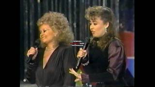 Tammy Faye amp Tammy Sue Bakkers Lean On Me Duet on Live TV 123186 [upl. by Jaquith]