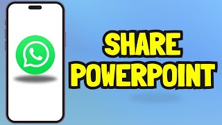 How to share PowerPoint presentation on WhatsApp in Mobile Easy Guide [upl. by Ruhtua]