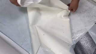 Multilayer absorbent covered fleece producer by joannans floor felt roll 25m x 1000mm [upl. by Adaliah]