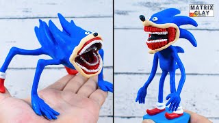 How To Make Sonic Tapes Shin Sonic With Clay [upl. by Launame]