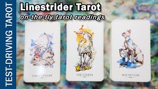 Practice readings with the Linestrider Tarot  TestDrivingTarot [upl. by Kettie]