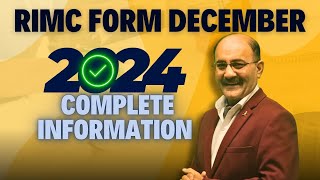 RIMC Admission Form December 2024  RIMC 2024 Admission Form  RIMC Entrance Exam Preparation [upl. by Amme]