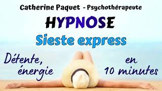 Hypnose sieste express en 10 minutes power nap  calme détente énergie esprit positif [upl. by Chang]