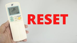 How to Reset Daikin AC Remote Control [upl. by Aivilo922]