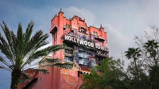 Tower of Terror OnRide Front Row POV in 4K  Hollywood Studios Disney World Florida 2024 [upl. by Enomaj]