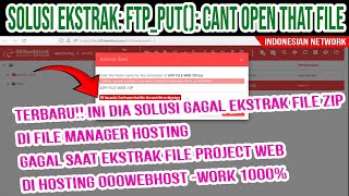 TERBARU INI DIA SOLUSI GAGAL EKSTRAK FILE ZIP DI FILE MANAGER HOSTING  UNZIPPER PHP 2024 [upl. by Elletnwahs]