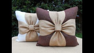 Beautiful Flower Cushion Cover Cutting and Stitching  DIY  Home Decor [upl. by Bedelia187]