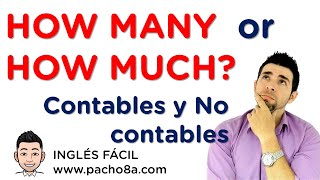 How many y How much  Sustantivos Contables y No Contables  Explicación en Español  Clases inglés [upl. by Frisse964]