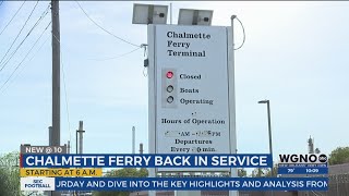 Chalmette Ferry back in service after Coast Guard inspection [upl. by Ailana]