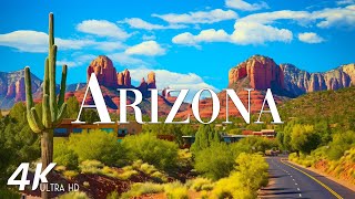 FLYING OVER ARIZONA 4K Video UHD  Calming Music With Beautiful Nature Videos For Relaxation [upl. by Sorodoeht]