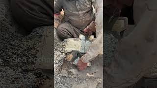 amazing process of making cement tufftiles cementprojects dye shorts [upl. by Calmas597]