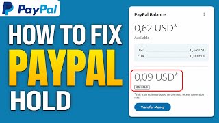 How To FIX Money On Hold Paypal Problem 2024 Paypal Money on Hold [upl. by Adnama]