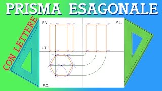 Proiezione Ortogonale di un Prisma a base Esagonale amp Modello 3D  Liceo Scientifico [upl. by Amaryllis742]