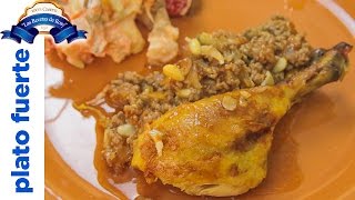 Delicioso pollo relleno de carne molida 💜💜💜 Las Recetas de Rosy [upl. by Wallie]