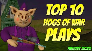 Top 10 Hogs of War Plays  August 2020 [upl. by Chessy103]