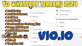 UPDATE  YO WHATSAPP TERBARU 2024  YOWA WHATSAPP V1010 ANTI KADALUARSA [upl. by Arikahs170]