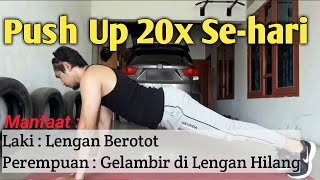 CARA PUSH UP UNTUK PEMULA AUTO LANCAR  PUSH UP TUTORIAL [upl. by Kerry]