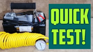 2 Cylinder Air Compressor DC 12v  Quick Test [upl. by Nnylassej]