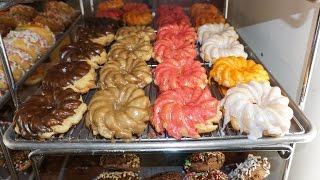 Donuts Donut Shop Frosted Deep Fried Breakfast Pastry Crullers Rolls [upl. by Lotsirhc745]