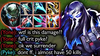 100 CRIT PYKE SHOULD BE ILLEGAL [upl. by Xirtaeb829]