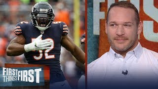 Brian Urlacher talks Khalil Macks impact in Chicago State of the Bears  NFL  FIRST THINGS FIRST [upl. by Sharla]