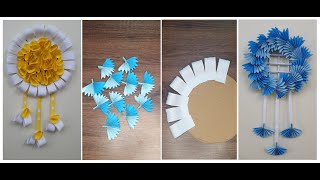 2 Unique Wall Hanging Craft I Home Decoration Ideas I Paper Crafts [upl. by Barde835]